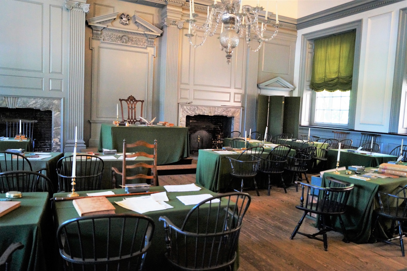 Der Versammlungssaal in Philadelphia