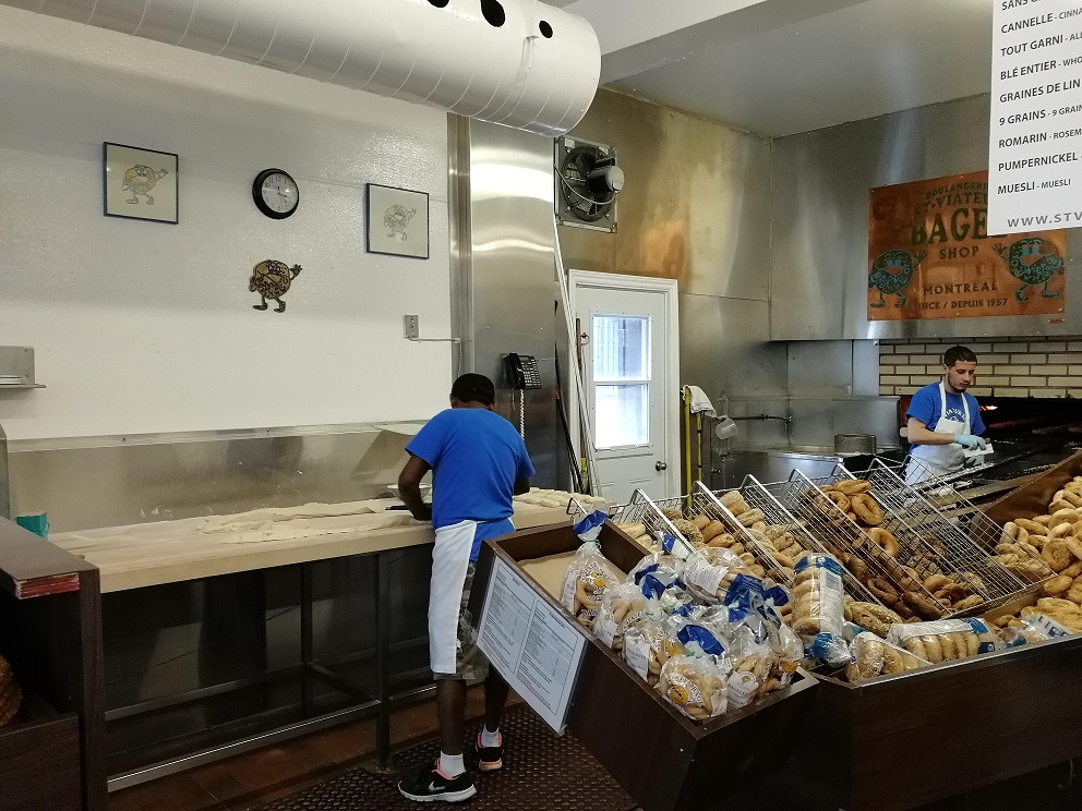 Bagels in allen Variationen in Montreal
