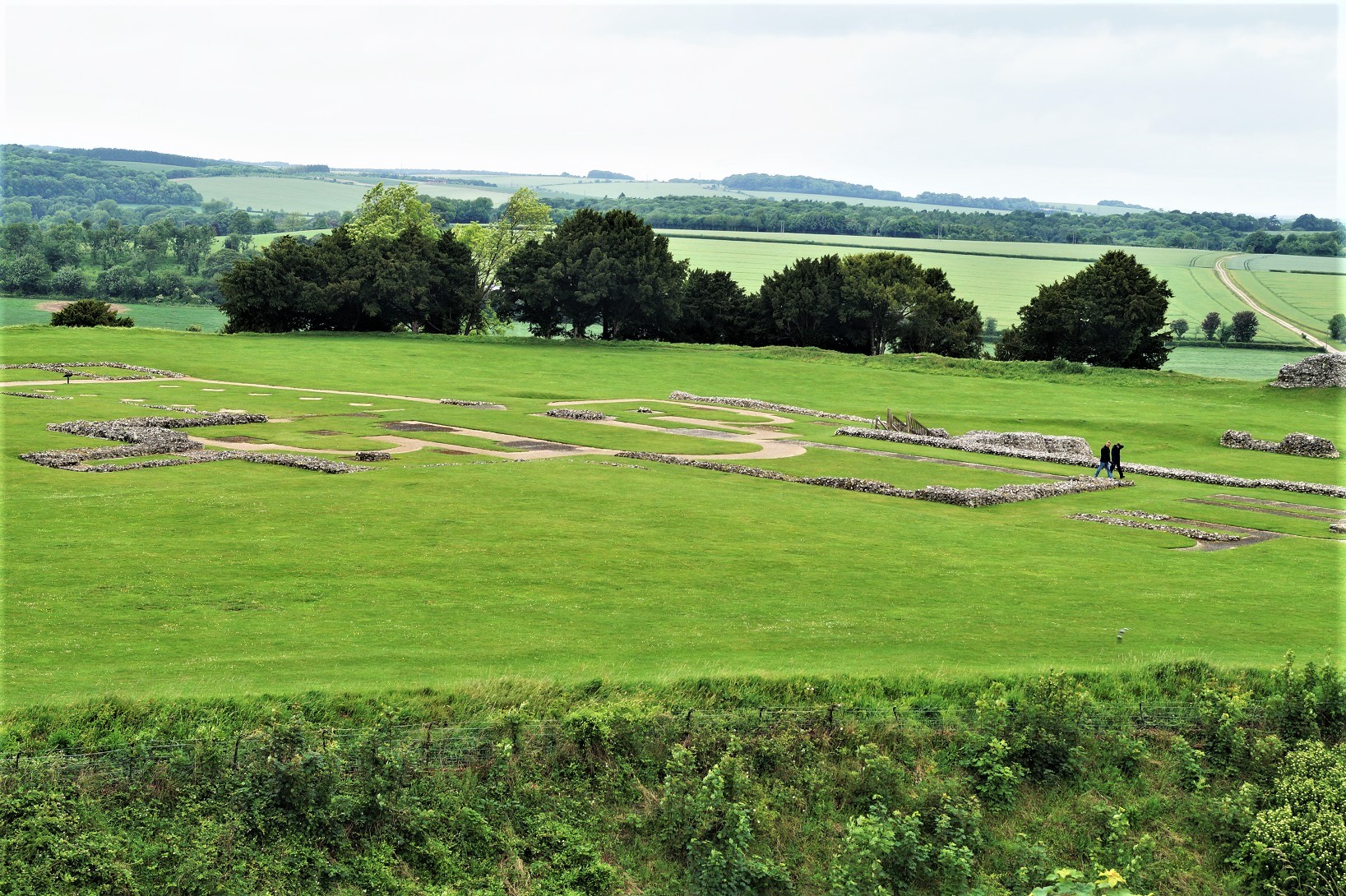 Ein Blick auf Old Sarum in der nähe von Southampton