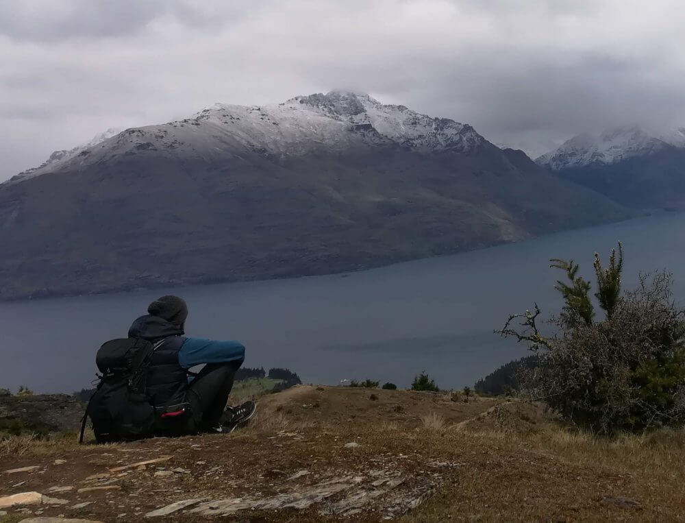 Der Blick vom Queenstown Hill in Neuseeland