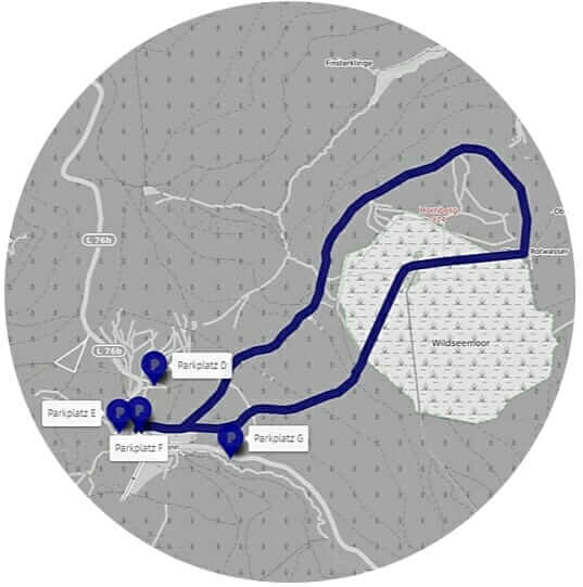 Rundweg 1 beim Hochmoor bei Kaltenbronn